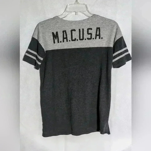 Fantastic Beasts Tshirt Black and Grey ringed sleeve jersey sz S - Picture 2 of 3